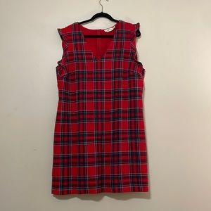 Red Plaid Vineyard Vines Size 18 Dress